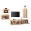 vidaXL Muebles para TV 5 piezas madera maciza de pino