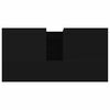 vidaXL Armario de ba&ntilde;o madera contrachapada negro 65x33x60 cm