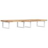 vidaXL Estante de lavabo de pared acero y madera maciza de acacia