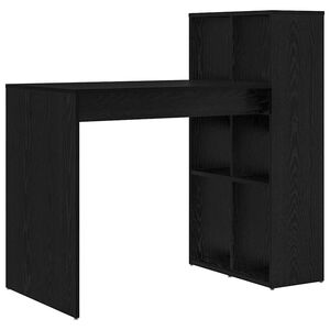 vidaXL Escritorio Roble Negro Madera de ingenier&iacute;a 108 x 55 x 103.5 cm