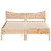 vidaXL Estructura de cama sin colch&oacute;n madera de pino blanca 140x200 cm