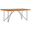 vidaXL Mesa de comedor de madera maciza de acacia 180x90x76 cm