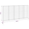 vidaXL Muro de gaviones con cubiertas acero galvanizado 300x30x150 cm