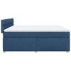 vidaXL Cama box spring con colch&oacute;n tela azul 180x200 cm