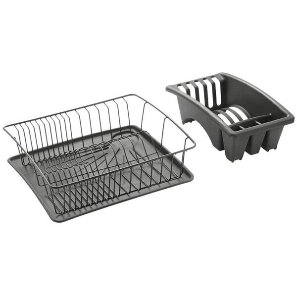 Metaltex Escurridor de platos Aquatex Plus Lava negro