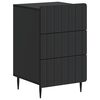 vidaXL Armario de Noche Negro 43x 41 x 68 cm Madera de Ingenier&iacute;a