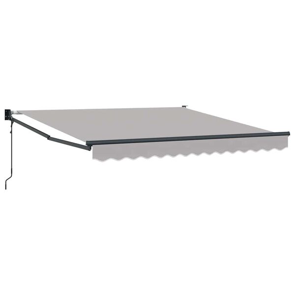 vidaXL Toldo Gris claro 3 x 2,5 m Poliester y metal