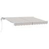 vidaXL Toldo retr&aacute;ctil Gris claro y blanco. 400 x 350 cm