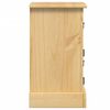 vidaXL Mesita de noche Corona madera maciza de pino 35x32,5x58 cm