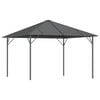 vidaXL Cenador con techo gris antracita 3x3 m
