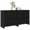 vidaXL Tableros Lateral 2 pcs Roble negro 70 x 41 x 75 cm