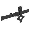 vidaXL Kit de herrajes para puertas correderas acero negro 213,5 cm