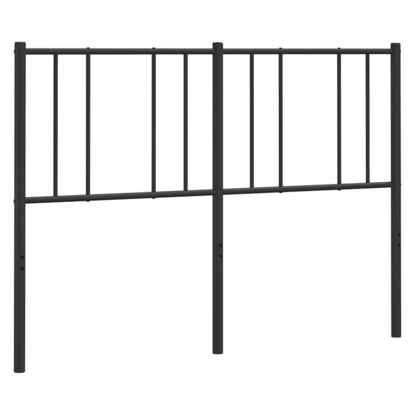 vidaXL Cabecero de metal negro 135 cm