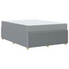 vidaXL Estructura de cama con colch&oacute;n Gris claro 160 x 200 cm tela