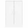 vidaXL Mueble zapatero de madera contrachapada blanco 60x35x92 cm
