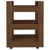 vidaXL Carrito de cocina madera contrachapada marr&oacute;n roble 60x45x80cm