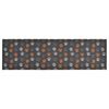 vidaXL Alfombra de cocina lavable terciopelo dibujo de patas 60x180 cm