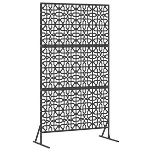 vidaXL Pantalla de Privacidad 100 x 50 x 180 cm Acero Negro