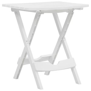 vidaXL Mesa de jard&iacute;n plegable blanco 45,5x38,5x50 cm