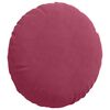 vidaXL Cojines para asiento 2 pcs Rojo vino &Oslash; 40 x 13 cm Terciopelo