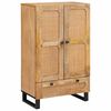 vidaXL Aparador alto Marr&oacute;n 40 x 33 x 110 cm Madera de mango maciza