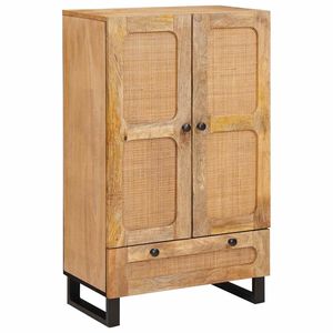 vidaXL Aparador alto Marr&oacute;n 40 x 33 x 110 cm Madera de mango maciza