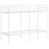 vidaXL Litera sin colch&oacute;n acero blanco 75x190 cm