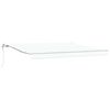 vidaXL Toldo retr&aacute;ctil Blanco 400 x 350 cm Tela y Aluminio