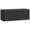 vidaXL Mueble para TV de pared Negro 78,5 x 31 x 30 cm