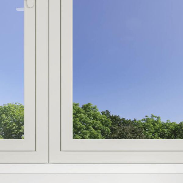 vidaXL Pel&iacute;culas solares est&aacute;ticas efecto reflectante 5 uds plateado