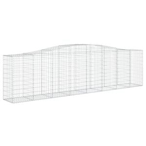 vidaXL Cesta gaviones forma arco hierro galvanizado 400x50x100/120 cm