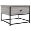 vidaXL Mesa de centro madera contrachapada gris Sonoma 51x51x40 cm