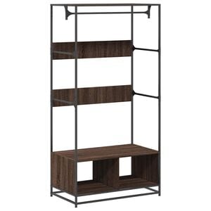 vidaXL Armario de madera de ingenier&iacute;a marr&oacute;n roble 90x50x180 cm