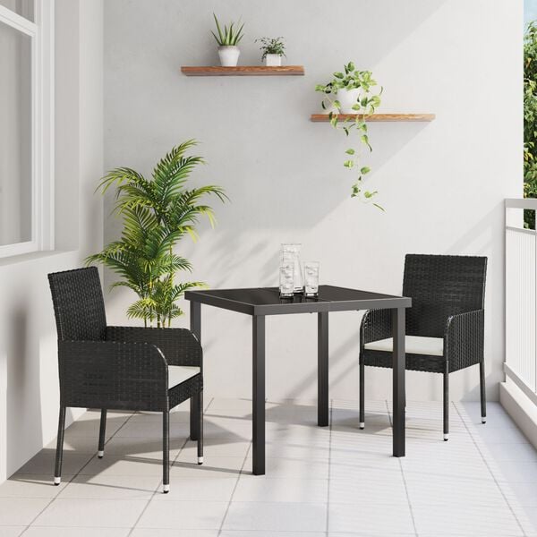vidaXL Conjunto de Comedor de Jardín 5 pcs Gris ratán sintético