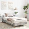 vidaXL Estructura de cama sin colch&oacute;n madera gris hormig&oacute;n 75x190 cm