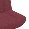 vidaXL Silla giratoria Rojo vino 63 x 75 x 76 cm tela