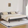 vidaXL Estructura de cama sin colch&oacute;n madera de pino gris 200x200 cm