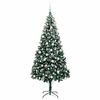 vidaXL Árbol de Navidad artificial Verde 210 cm PVC y Acero y Plástico
