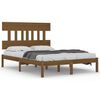 vidaXL Estructura de cama madera maciza de pino marr&oacute;n miel 160x200 cm