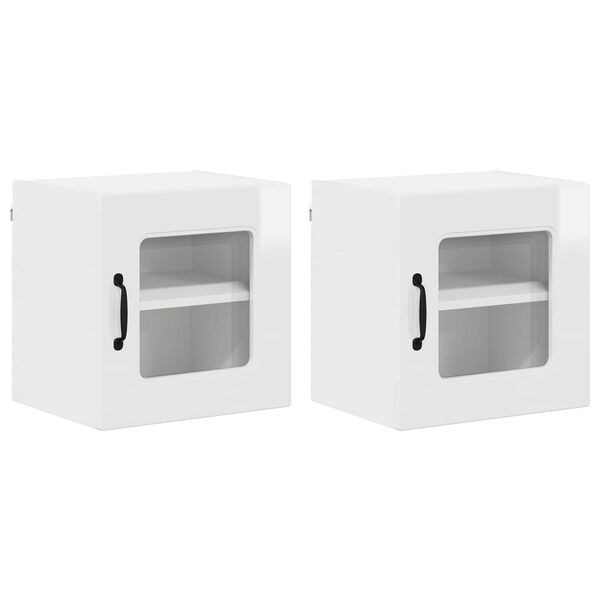 vidaXL Mueble de Cocina Kalmar 2 pcs brillante 40 x 31 x 40 cm