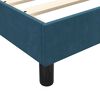 vidaXL Cama box spring con colch&oacute;n terciopelo azul oscuro 80x220 cm