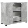 vidaXL Gabinete de Baño con cajón Gris Concreto 76,5 x 35 x 64 cm