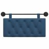vidaXL Cabecera Colgante Montaje en la pared Azul 100 x 55 x 7 cm tela
