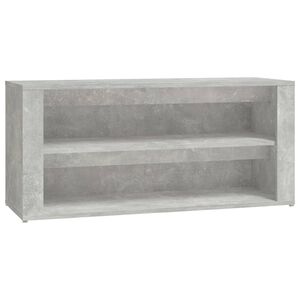 vidaXL Mueble zapatero madera contrachapada gris hormig&oacute;n 100x35x45 cm