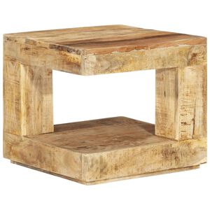 vidaXL Mesa de centro de madera maciza de mango 45x45x40 cm