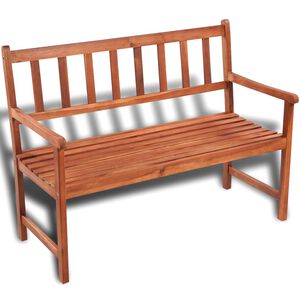 vidaXL Banco de jard&iacute;n madera maciza de acacia 120 cm