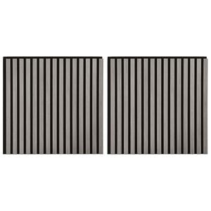 vidaXL Paneles de pared 2 uds. 60,5 x 60 cm Gris