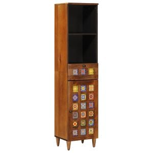 vidaXL Mueble de Cuarto de Ba&ntilde;o Nogal 38 x 33 x 160 cm