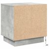 vidaXL Armario de Noche 2 pcs Gris Concreto 44 x 34,5 x 45 cm