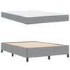 vidaXL Cama tipo Box Spring con colch&oacute;n Gris Claro 140 x 190 cm tela